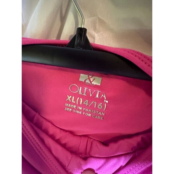 Max Olivia Big Girls Base Layer, 2 Piece Pink, Size XL, NWT - Picture 2 of 3